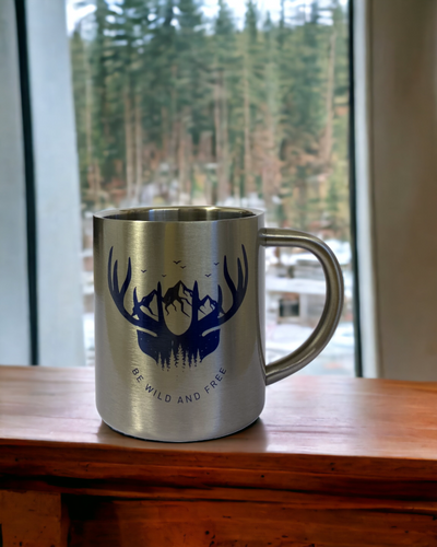 Be wild and free - Stainless Steel Camping Mug