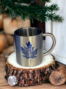 Let's get lost - Stainless Steel Camping Mug