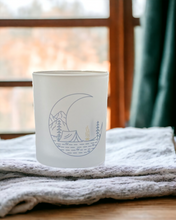 Load image into Gallery viewer, Let&#39;s go camping Glass Candle Votive