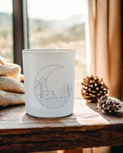 Load image into Gallery viewer, Let&#39;s go camping Glass Candle Votive