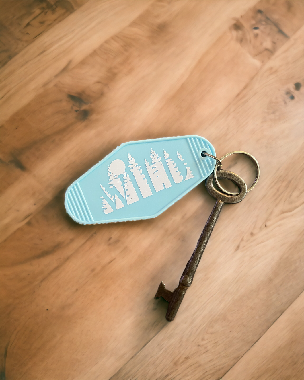 Wild retro motel style keyring