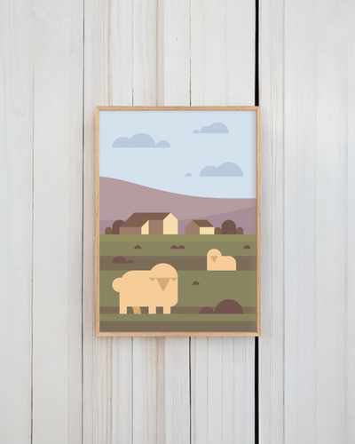 Yorkshire, Places to Go A5 Print
