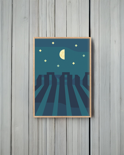Stonehenge, Places to Go A5 Print