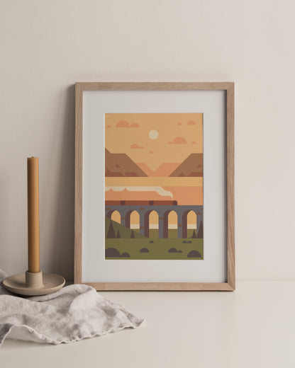 Glenfinnan Viaduct, Places to Go A5 Print
