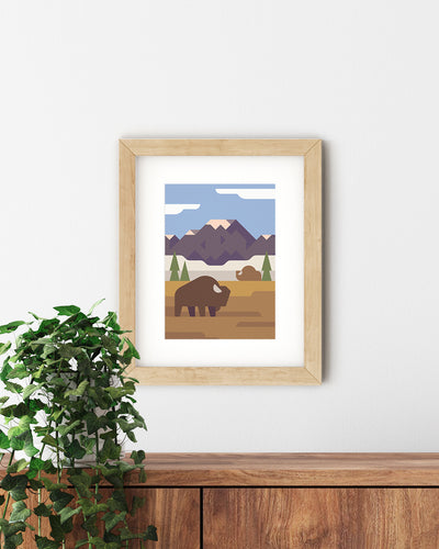 Wyoming, Places to Go A5 Print