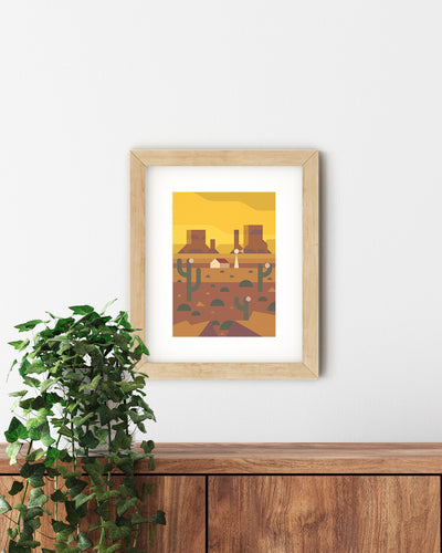 Texas, Places to Go A5 Print