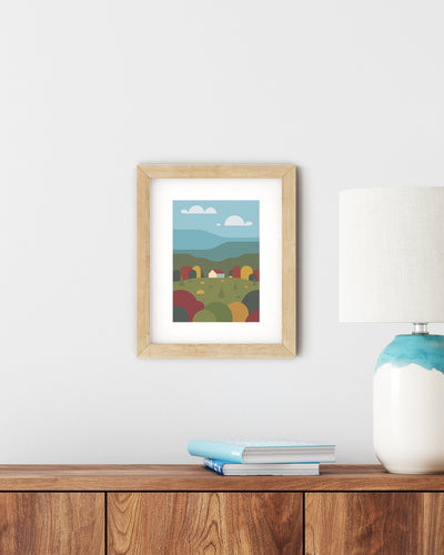 New England, Places to Go A5 Print