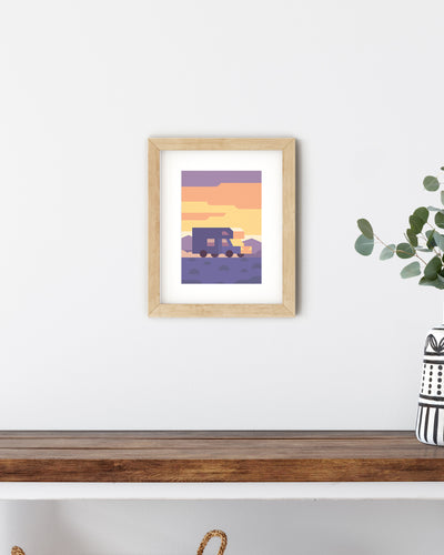 Home is where you park it, Places to Go A5 Print