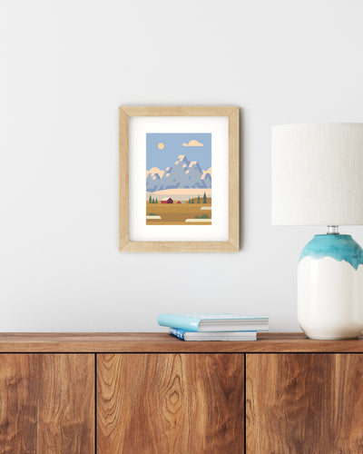 Grand Tetons, Places to Go A5 Print