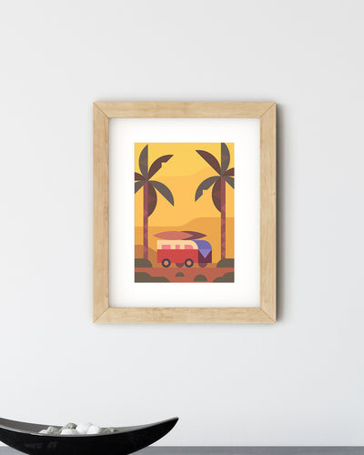 California, Places to Go A5 Print