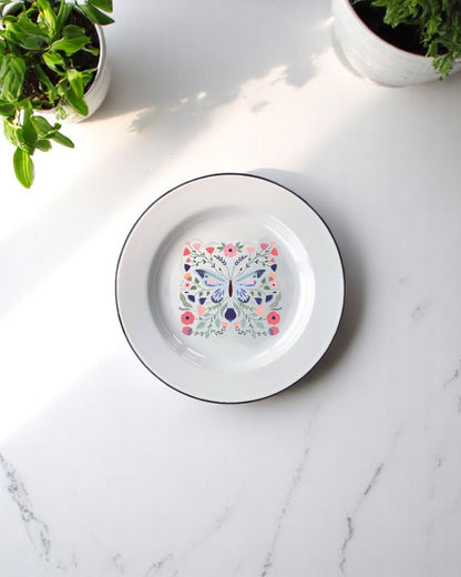 Butterfly, Wild & Whimsy Enamel Plate