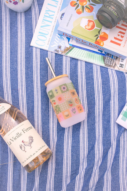 Wild and Whimsy Frosted Glass Tumbler