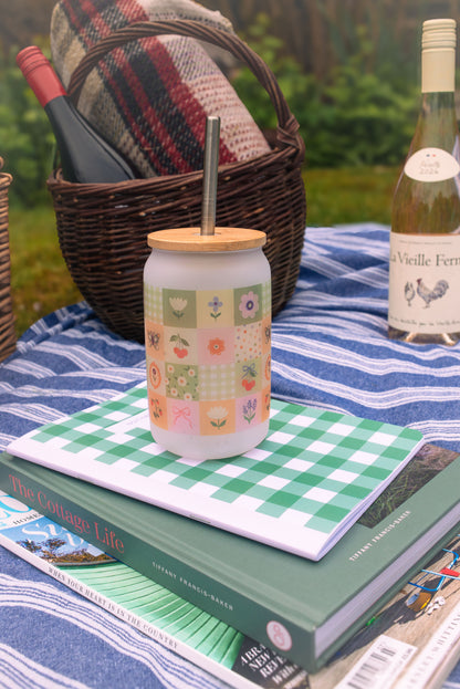 Wild and Whimsy Frosted Glass Tumbler