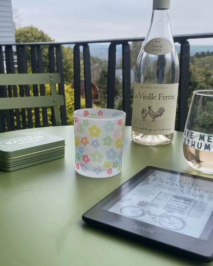 Wild and Whimsy Glass Votive