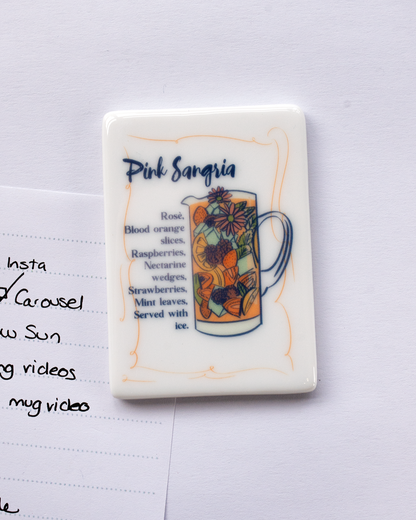Pink Sangria Fridge Magnet