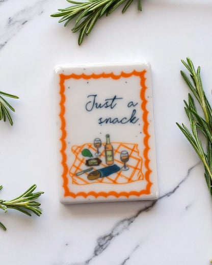 Just a snack Fridge Magnet