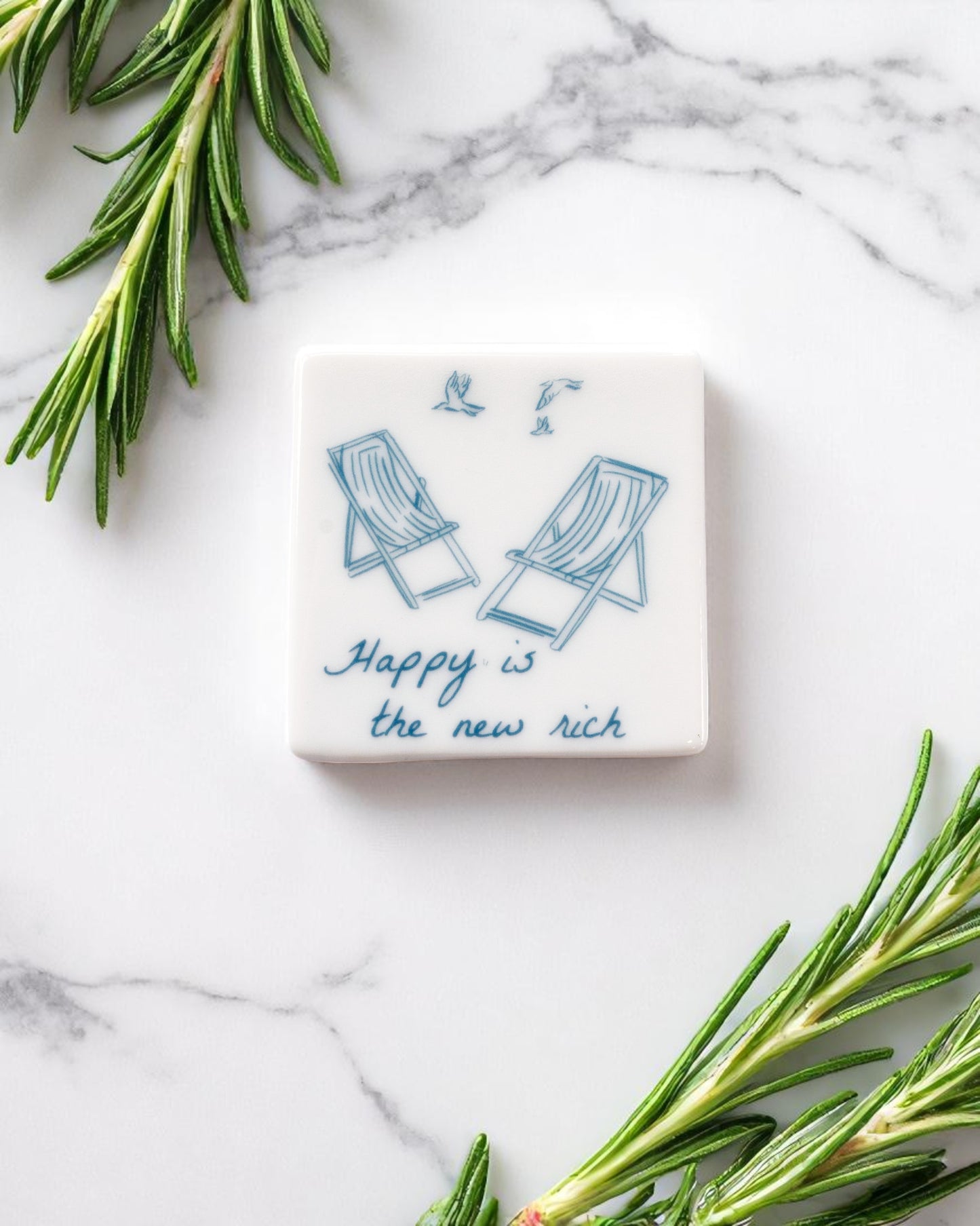 Happy is the new rich Fridge Magnet