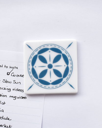 Azulejo Inspired Fridge Magnet