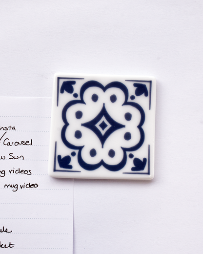 Azulejo Inspired Fridge Magnet