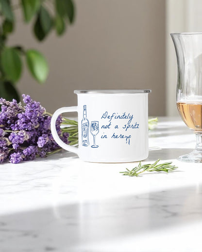 Definitely Not A Spritz In Here Camping Mug