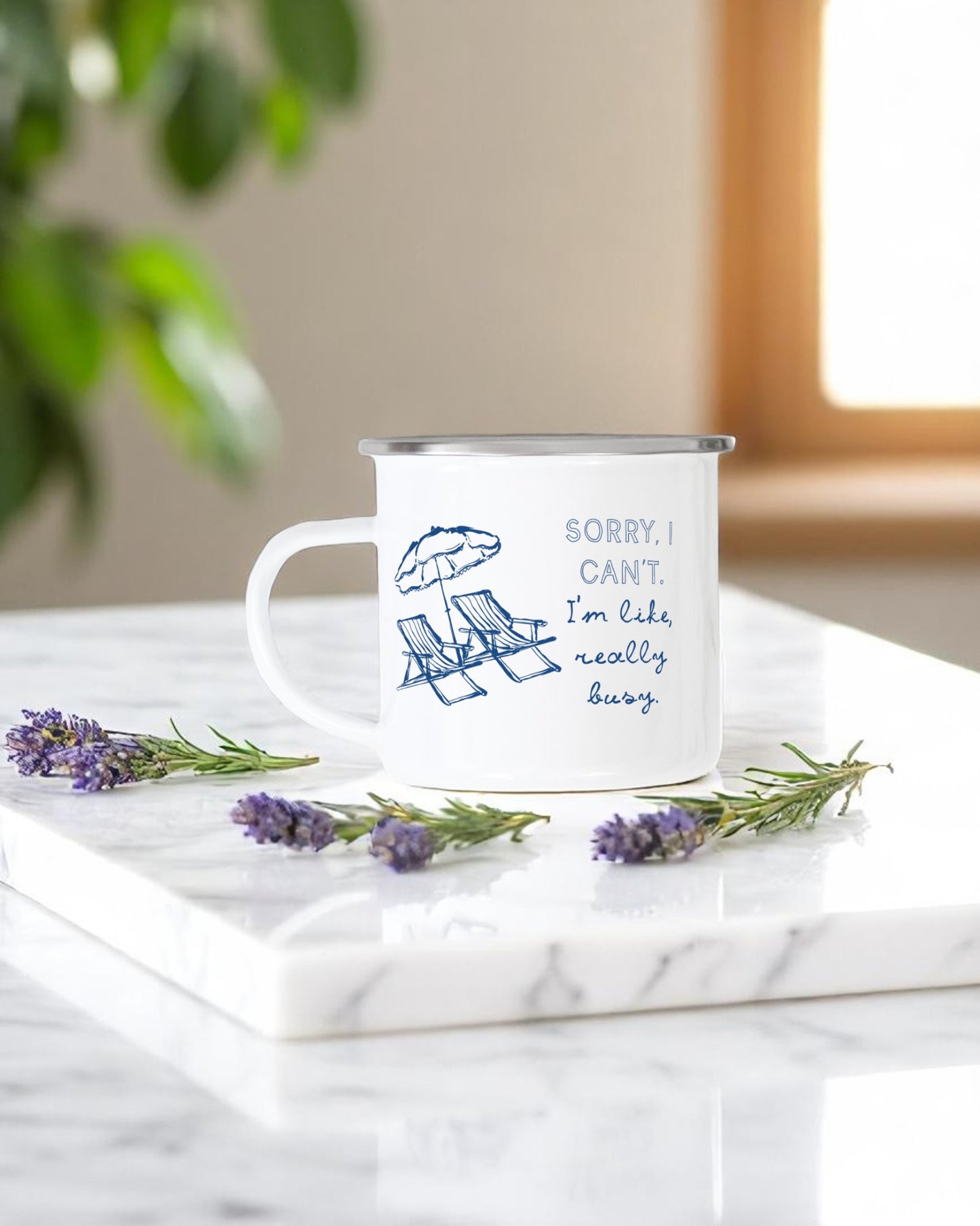 Sorry I Can't. I'm Like Really Busy Camping Mug