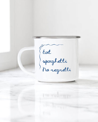 Eat Spaghetti No Regretti Camping Mug