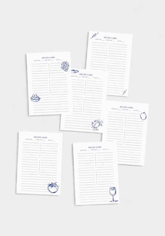 Slow Sun Recipe Cards