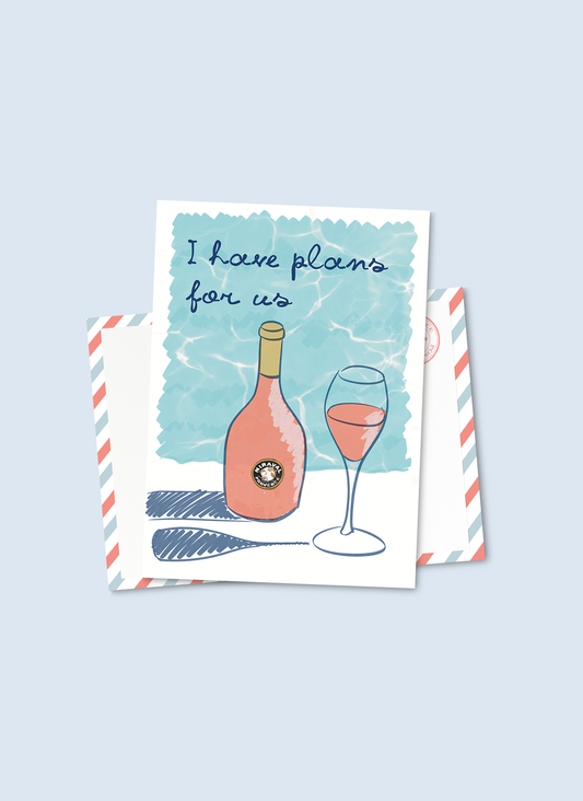 I Have Plans For Us Postcard