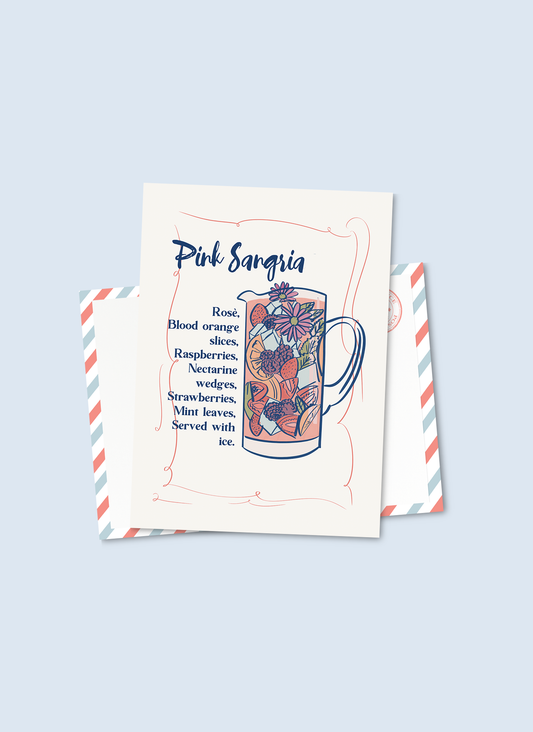 Pink Sangria Postcard
