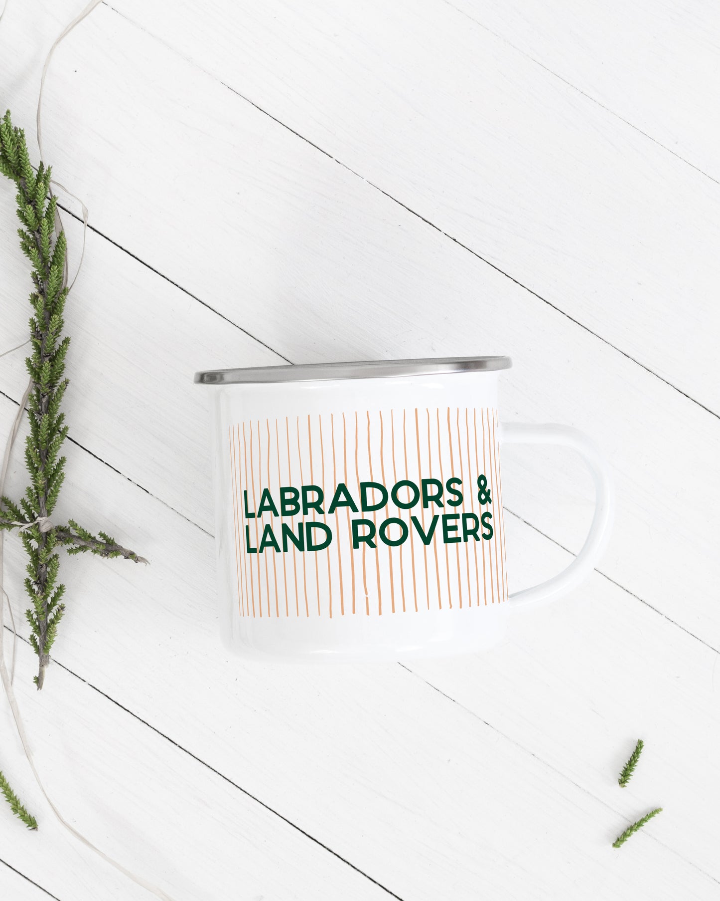 Labradors & Land Rovers Camping Mug