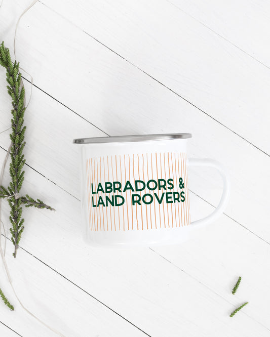 Labradors & Land Rovers Camping Mug