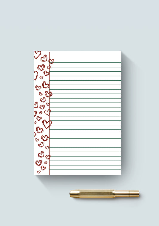 Love Hearts, Jotter Pad