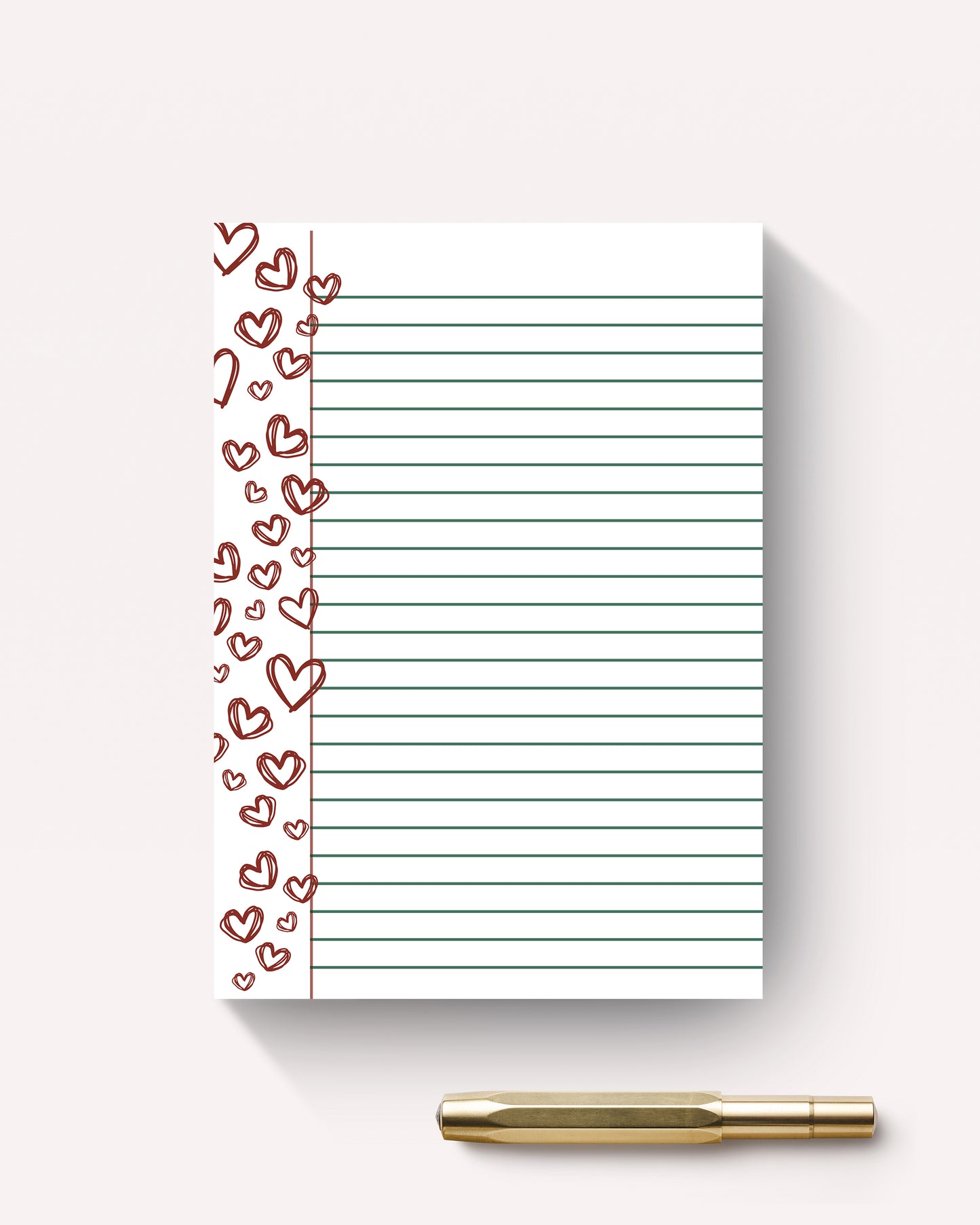 Love Hearts, A5 Jotter Pad