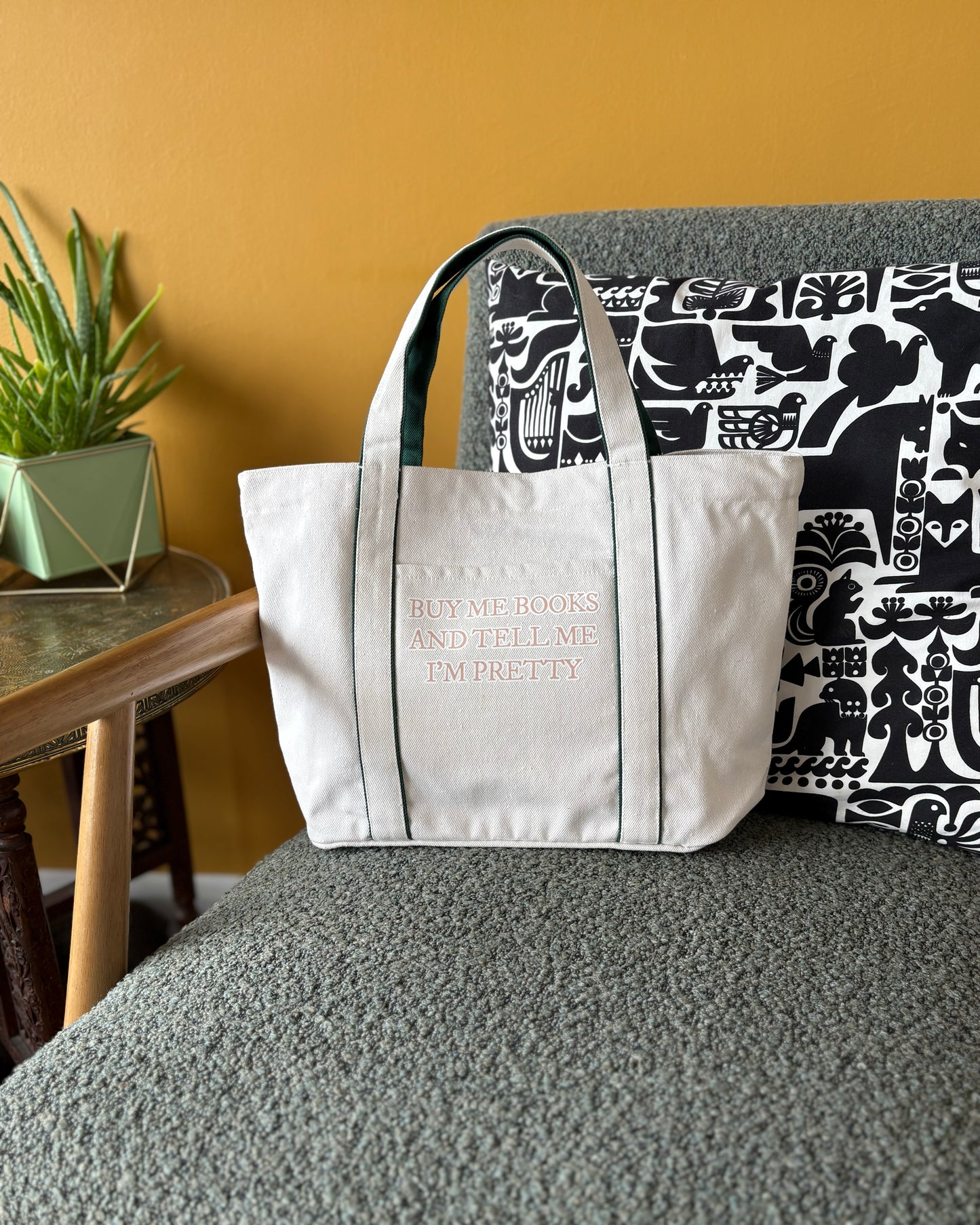 Buy me books and tell me I'm pretty - Heatherfall Tote Bag