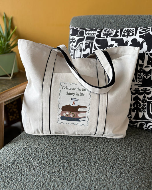 Celebrate the little things - Heatherfall Tote Bag