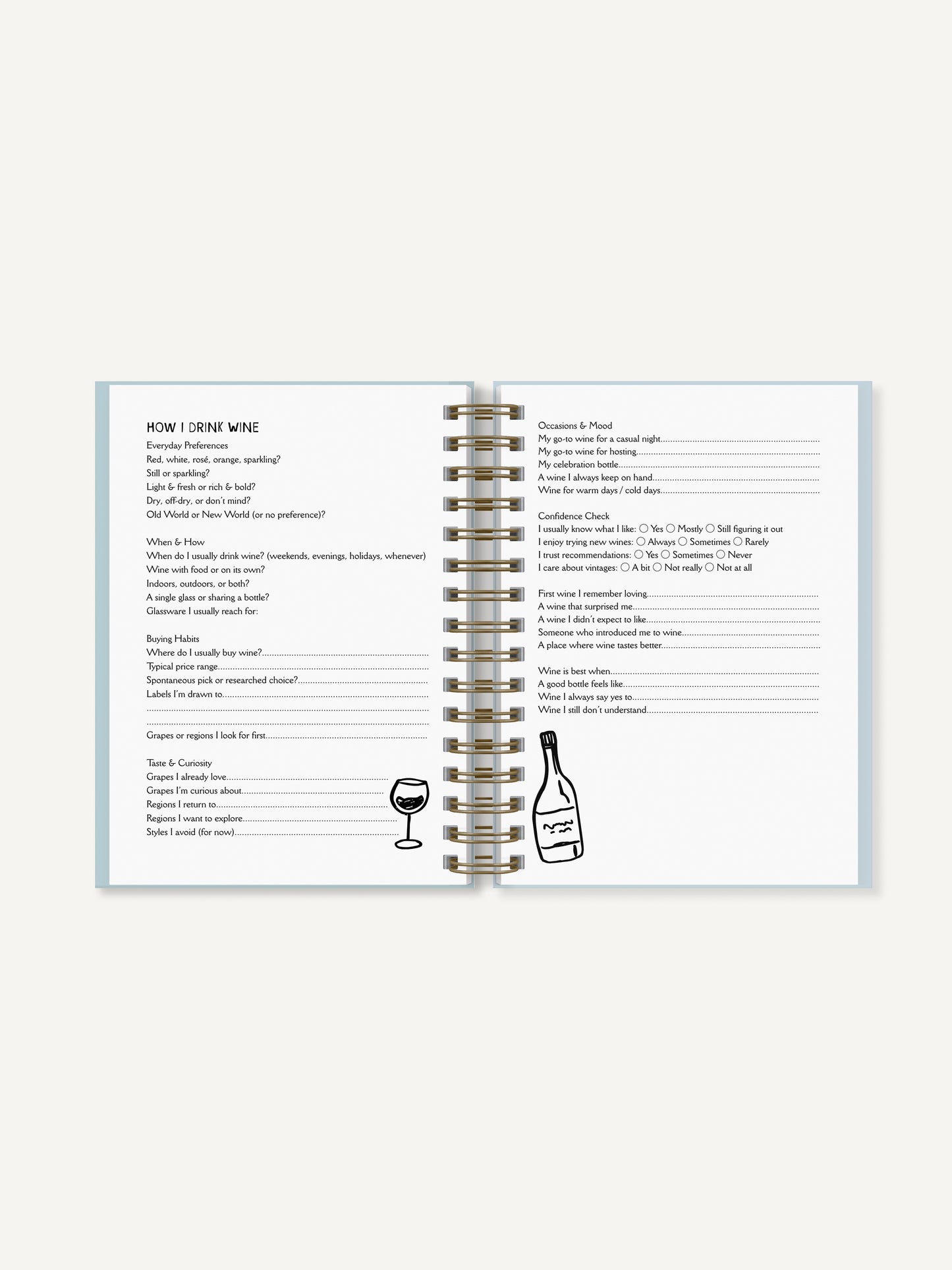 Wine Journal - A5 Hardback Journal