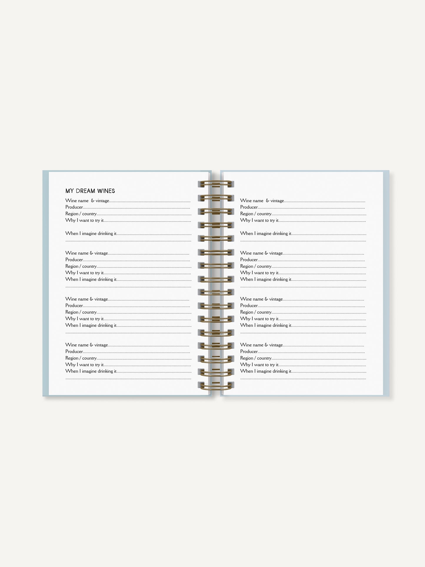 Wine Journal - A5 Hardback Journal