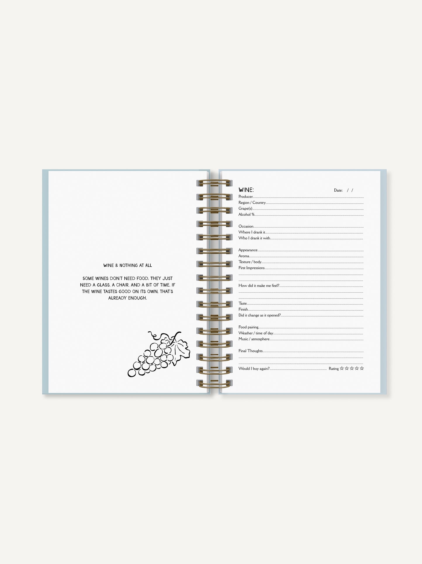 Wine Journal - A5 Hardback Journal