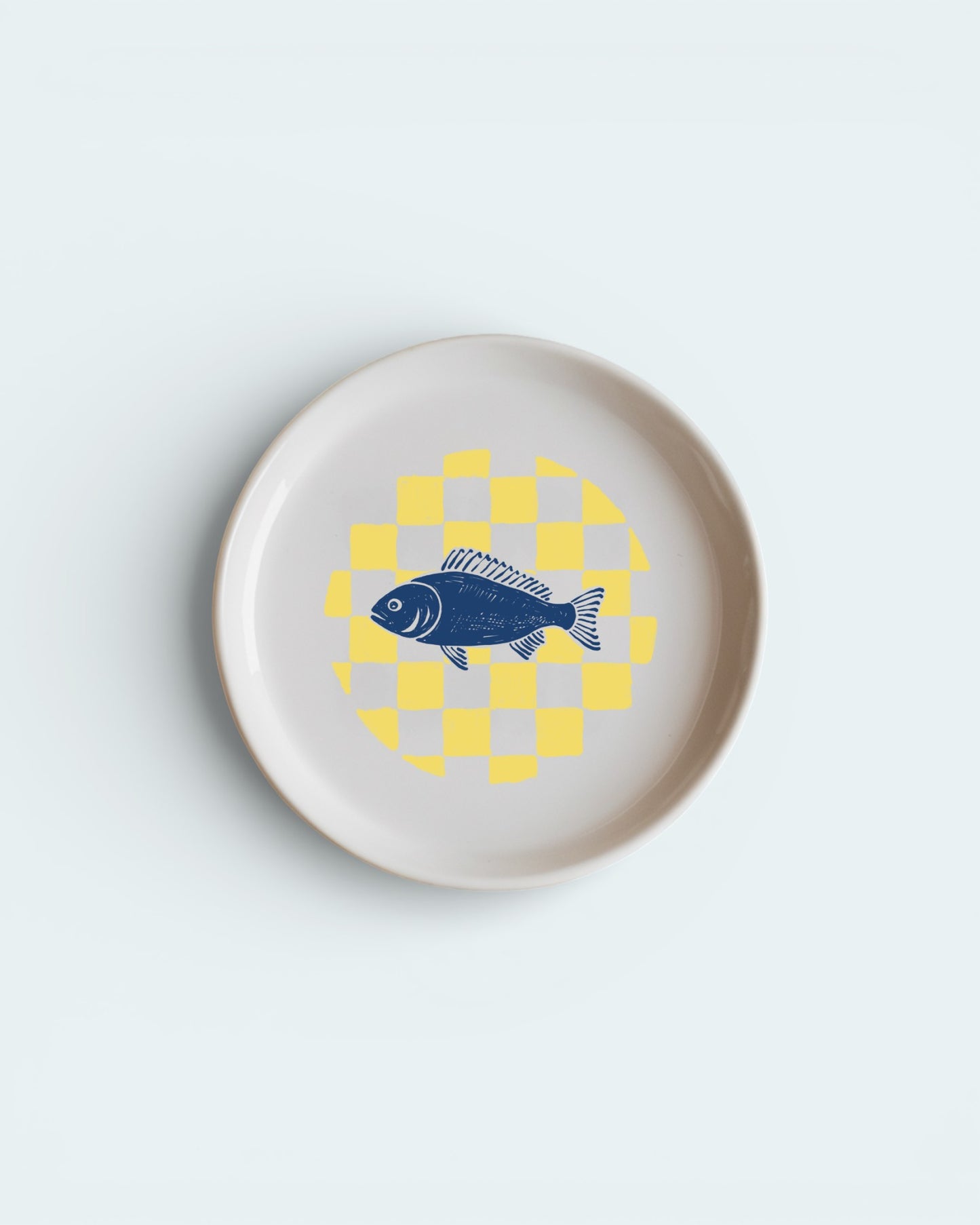 Thou shalt have a fishy ceramic plate