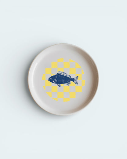 Thou shalt have a fishy ceramic plate