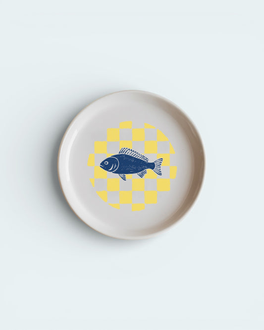 Thou shalt have a fishy ceramic plate