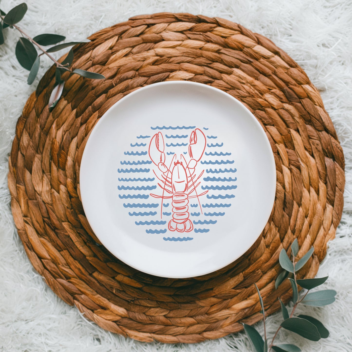 Lobster ceramic plate