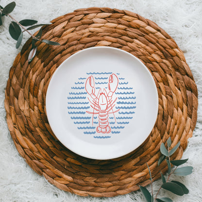 Lobster ceramic plate