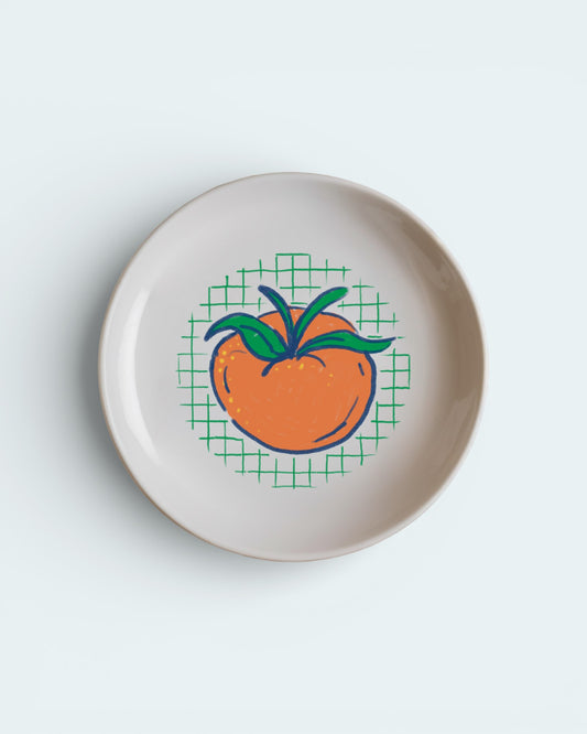 Tomato Please ceramic plate