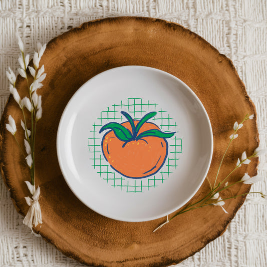 Tomato Please ceramic plate