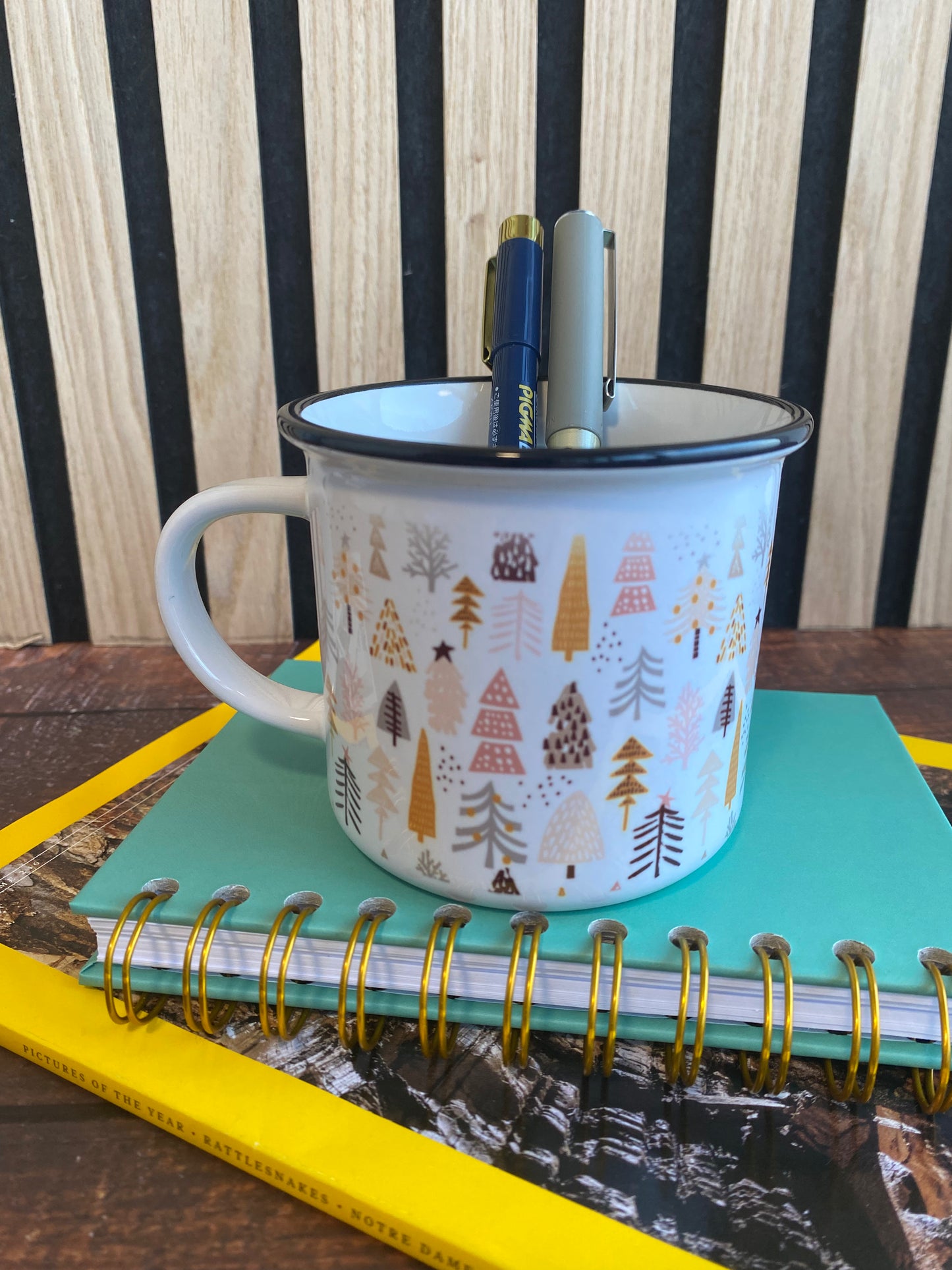 Christmas in the Enchanted Forest - Ceramic Camping Mug