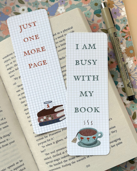 Getting cosy - Set of two bookmarks
