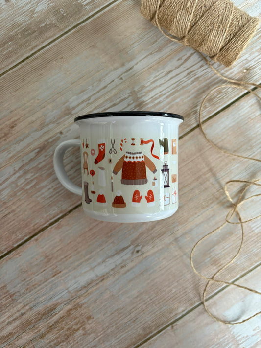 Christmas Ceramic Camping Mug