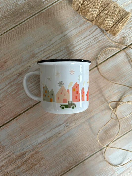 Christmas Ceramic Camping Mug
