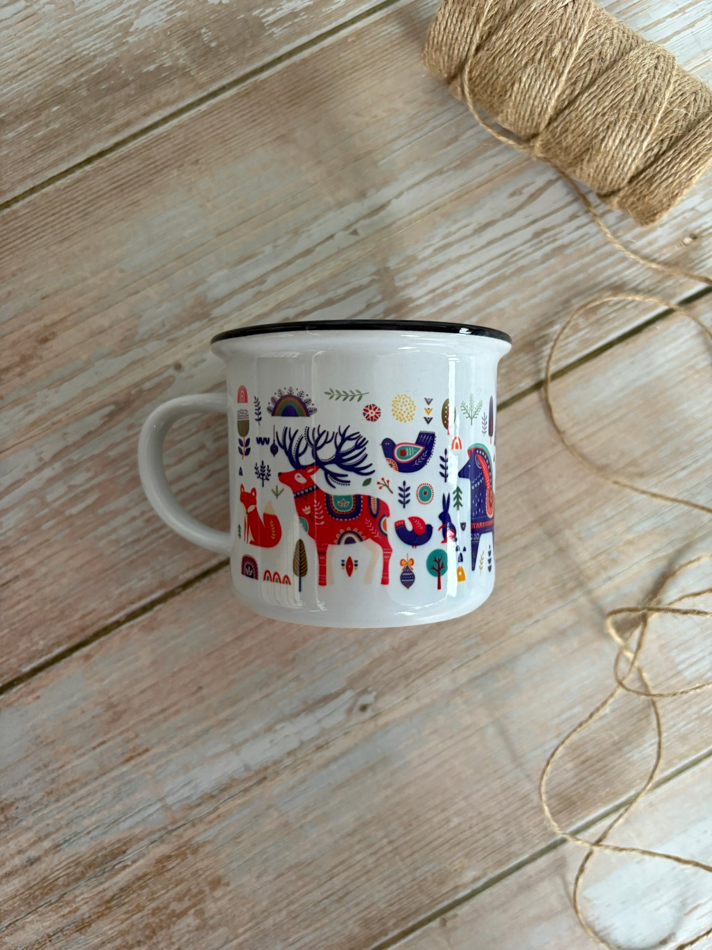 Christmas Ceramic Camping Mug